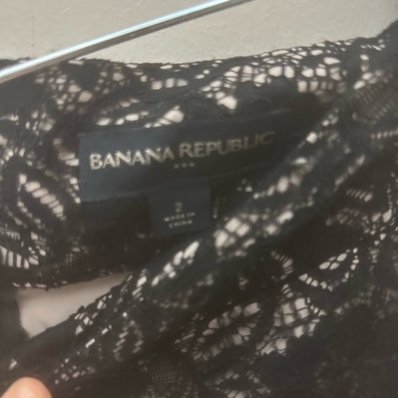 Banana Republic Black Lace Pencil Skirt - Picture 2 of 5